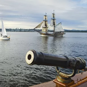 Lady Washington sailing in Semiahmoo Bay, Washington State