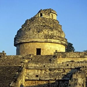 Mexico, Yucatan. Caracol: astronomical observatory; Chichen Itza ruins, Maya Civilization