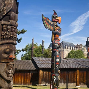 North America; Canada; British Columbia; Victoria; Totem Pole Park