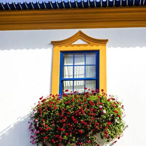 Portugal, Aveiro. Colorful houses
