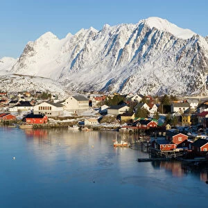 Reine village in winter, Lofoten Islands, Norway