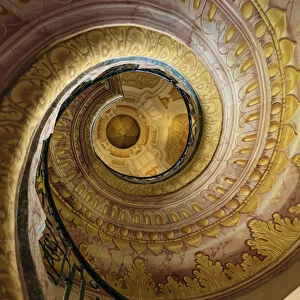 RM. Staircase between Church and Library. Melk Abbey. Melk. Austria