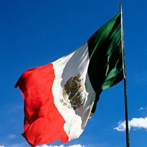 SA, Mexico. The national flag of Mexico