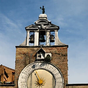 The San Giacomo Church on the Islet of Rialto is adorned large 15th century clock