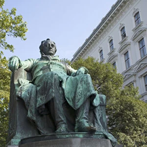 Statue of Johann Wolfgang von Goethe outside the Burggarten, Vienna, Austria