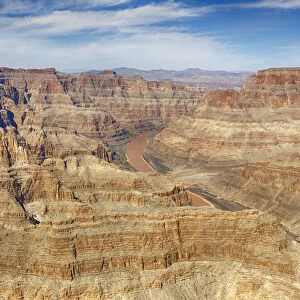 USA, Arizona. Grand Canyon West, view with the Colorado River