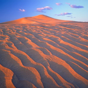USA; California; Dumont Dunes. ; Sand Dunes and Clouds
