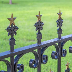 Wrought iron fence, State Capitol building, Austin, Texas, USA