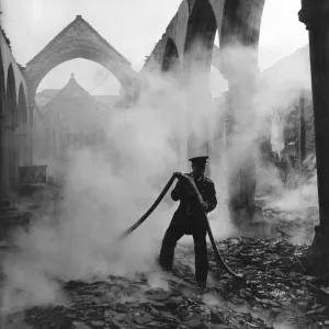 Blitz in Plymouth -- St Andrews Parish Church, WW2