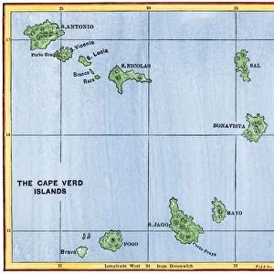 Cape Verde Islands map