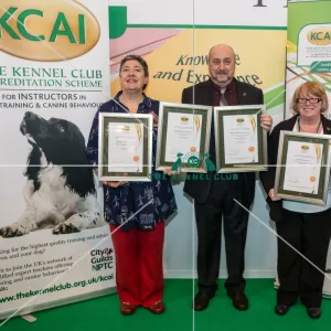 Photo Call KCAI Accreditation Certificate all three together