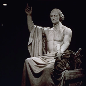 (1732-1799). Sculpture, 1840, by Horatio Greenough