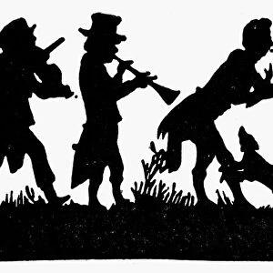 19th century German silhouette by Frolich