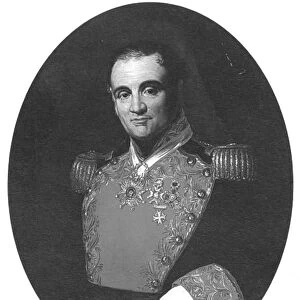 A. BUSTAMANTE (1780-1853). Mexican general and politician. Contemporary oil painting