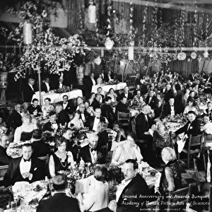 ACADEMY AWARDS, 1929. Banquet at the first Academy Awards ceremony, 16 May 1929