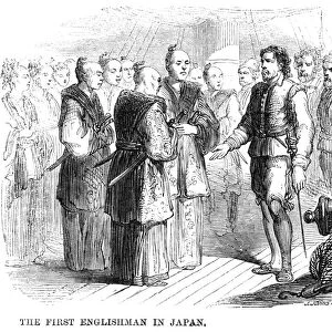 WILL ADAMS (c1575-1620). English navigator and the first Englishman to visit Japan. Wood engraving, English, 19th century