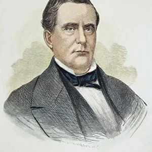 ANSON JONES (1798-1858). American politician. Wood engraving, 19th century