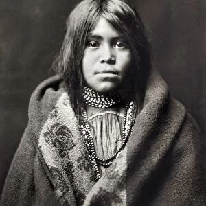 APACHE GIRL, c1903. An Apache girl, photographed by Edward Curtis, c1903