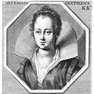ARTEMISIA GENTILESCHI (1593-c1656). Italian painter. Engraving, c1875