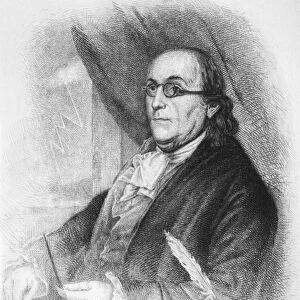BENJAMIN FRANKLIN (1706-1790). American printer, publisher, scientist, inventor