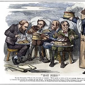 BRITISH IMPERIALISM, 1879. Hot Pies! An 1879 cartoon by John Tenniel depicting Lord Lytton