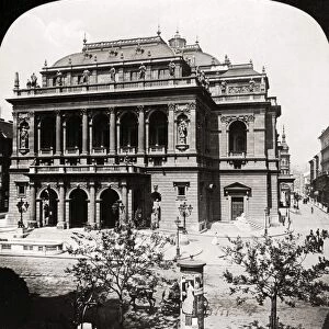 BUDAPEST: OPERA HOUSE. View of the Royal Opera House (later renamed the Hungarian