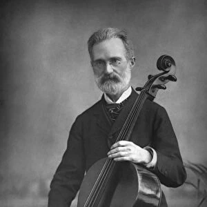 CARLO ALFREDO PIATTI (1822-1901). Italian cellist. Photograph by W. & D. Downey, c1890