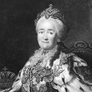 CATHERINE II (1729-1796). Empress of Russia, 1762-96