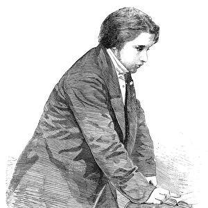 CHARLES HADDON SPURGEON (1834-1892). English Baptist preacher. Spurgeon at age 23. Wood engraving, English, 1857