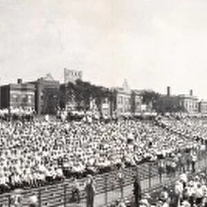CHICAGO: WRIGLEY FIELD, 1929. Crowd at Wrigley Field, home of the Chicago Cubs baseball team