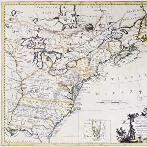 COLONIAL AMERICA: MAP, c1770. The British Dominions in America. Map showing the British colonies and provinces in America, by Thomas Kitchin, c1770