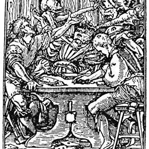 DANCE OF DEATH, 1538. Death and the Gamblers