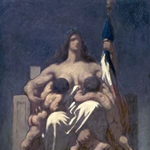 DAUMIER: REPUBLIC, 1848. Honore Daumier: The Republic. Oil on canvas, 1848