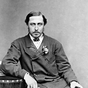 DUKE ALFRED (1844-1900). Duke of Saxe-Coburg and Gotha. Photograph, c1880