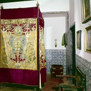 ESCORIAL: ROYAL BEDROOM. Bedroom of Philip II (1527-1598) at the Escorial Palace, Spain