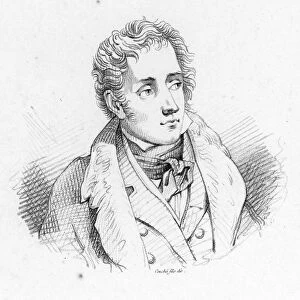 FRANCOIS CHATEAUBRIAND (1768-1848). French writer and statesman. Stipple engraving, 19th century