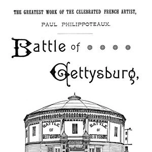 GETTYSBURG CYCLORAMA, c1885. Advertisement for the Battle of Gettysburg cylclorama