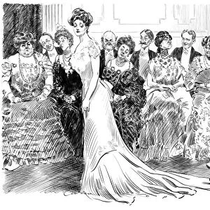 GIBSON: BALLROOM, c1904. The Jury Disagrees. Pen and ink drawing by Charles Dana Gibson