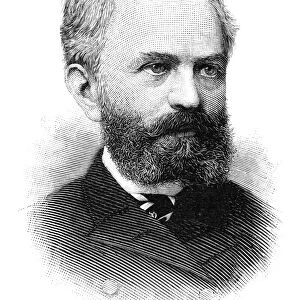 HENRY RICE (1835-1914). President of the United Hebrew Charities, 1874-1908. Engraving