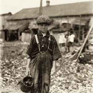 HINE: CHILD LABOR, 1911. A ten-year old oyster shucker at the Maggioni Canning Co