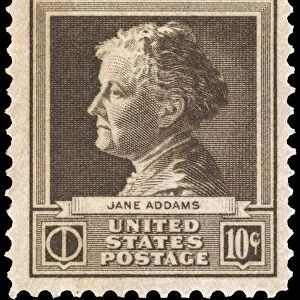 JANE ADDAMS (1860-1935). American social worker and cofounder of Hull House in Chicago. U. S. commemorative postage stamp, 1940