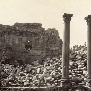JORDAN: JERASH. Ruins of the Propylaeum at the Roman city of Jerash, Jordan. Photograph