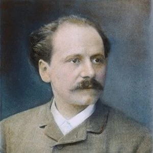 JULES MASSENET (1842-1912). French composer. Oil over a photograph, 1889, by Nadar