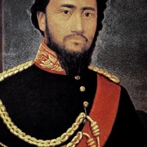 KAMEHAMEHA IV (1834-1863). Orig. Alexander Liholiho. King of Hawaii, 1854-1863