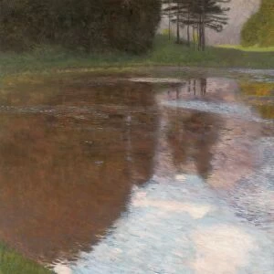 KLIMT: TRANQUIL POND, 1899. Tranquil Pond (Egelsee near Golling, Salzburg). Oil on canvas
