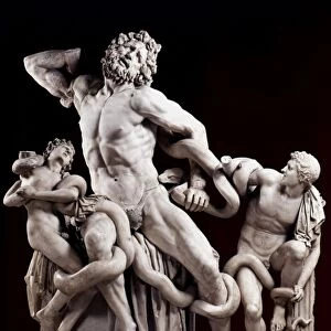 THE LAOCOON GROUP: Roman marble copy of a Greek original of c50 B. C
