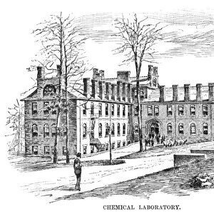 LEHIGH UNIVERSITY, 1888. The chemistry laboratory at Lehigh University in Bethlehem, Pennsylvania
