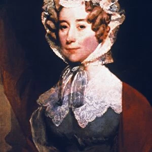LOUISA CATHERINE ADAMS (1775-1852). Wife of President John Quincy Adams. Oil on canvas