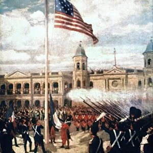 LOUISIANA PURCHASE, 1803. Ceremony in New Orleans, 20 December 1803