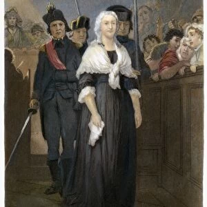 MARIE ANTOINETTE (1755-1793). Queen of France, 1774-1792. On her way to the guillotine, 1793